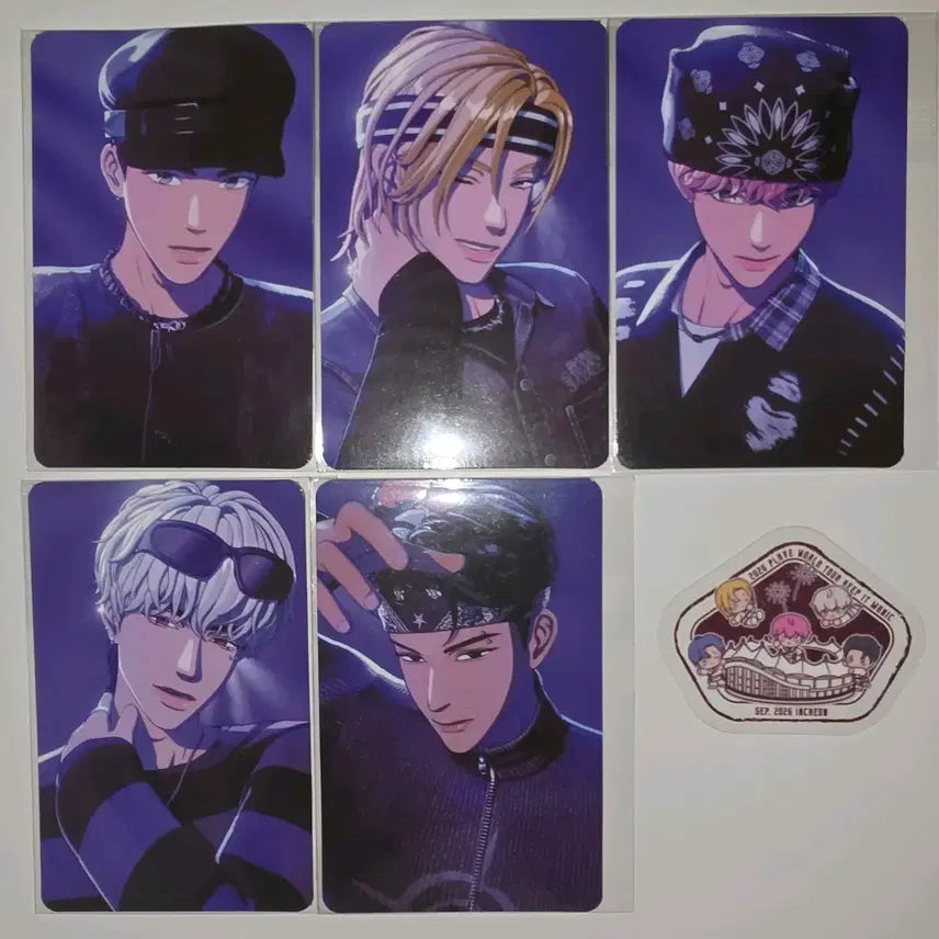 [BUNJANG] PLAVE PliZone Lucky Draw Photocard Set + Sticker Bundle Set / 플레이브 플리존 럭드포카 5종+스티커 일괄