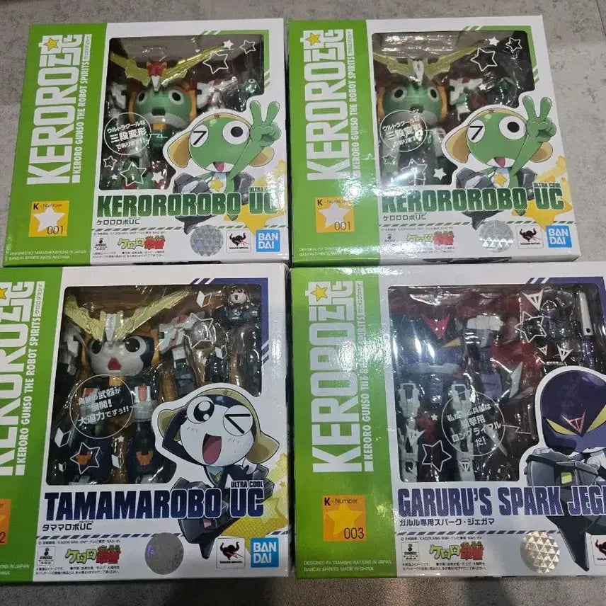 [BUNJANG] Bandai Keroro Robot 4 Types Bundle Set with Special Bonus (Opened) / 개봉품) 반다이 케로로혼 4종 + 특전 포함 일괄