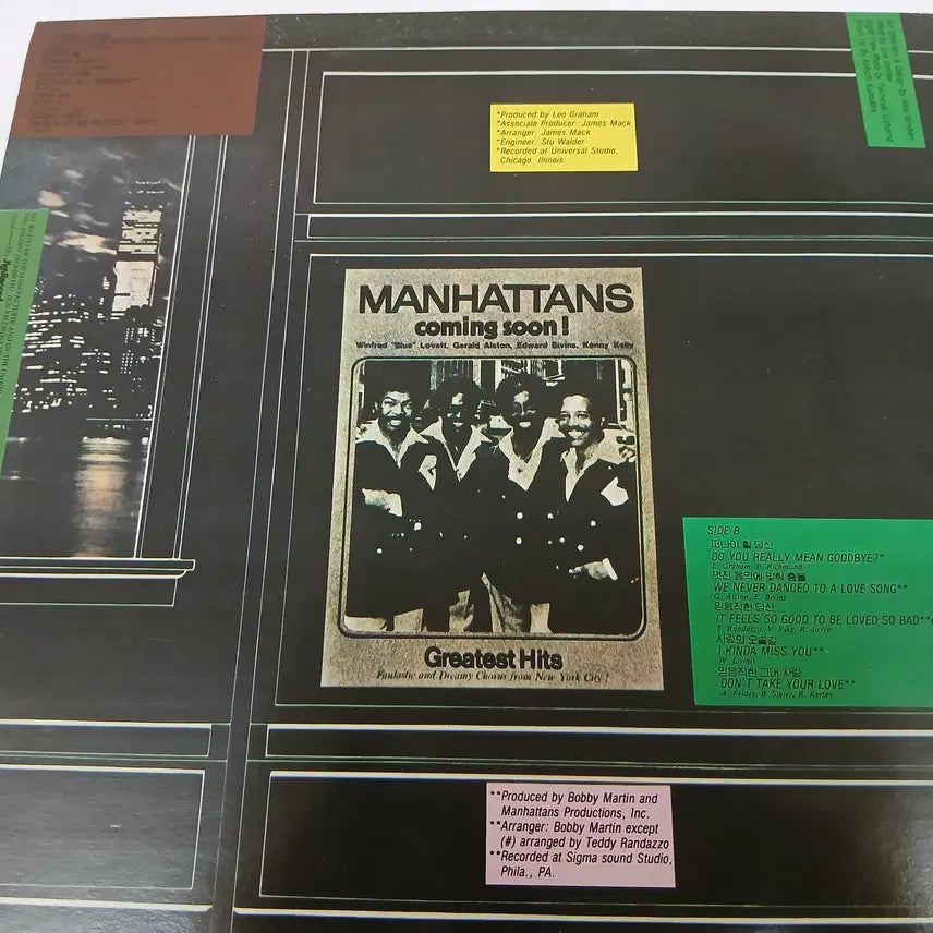 [BUNJANG] Manhattans Greatest Hits Album / MANHATTANS Greatest Hits