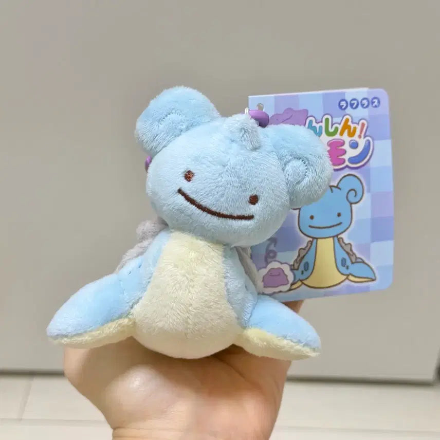 [BUNJANG] Pokemon Metamon Lapras Mascot Carabiner Keyring Plush / 포켓몬 변신메타몽 라프라스 마스코트 카라비너 키링 인형