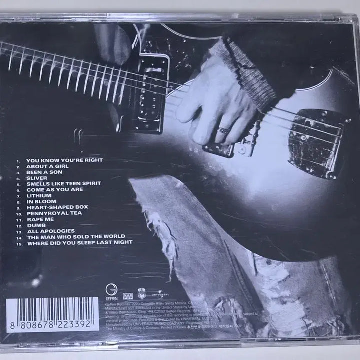[BUNJANG] Nirvana - Nirvana: Best (Unsealed CD) / Nirvana(너바나) - Nirvana : Best (개봉 CD)