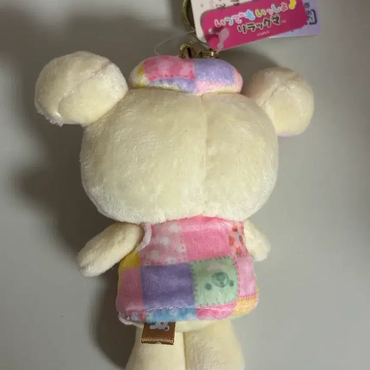 [BUNJANG] Rilakkuma 20th Anniversary Patchwork Mascot Doll Keychain (Korilakkuma Version) - New / !새상품!)리락쿠마 20주년 기념 패치워크 마스코트 인형 키링 (코리락쿠마 버전)