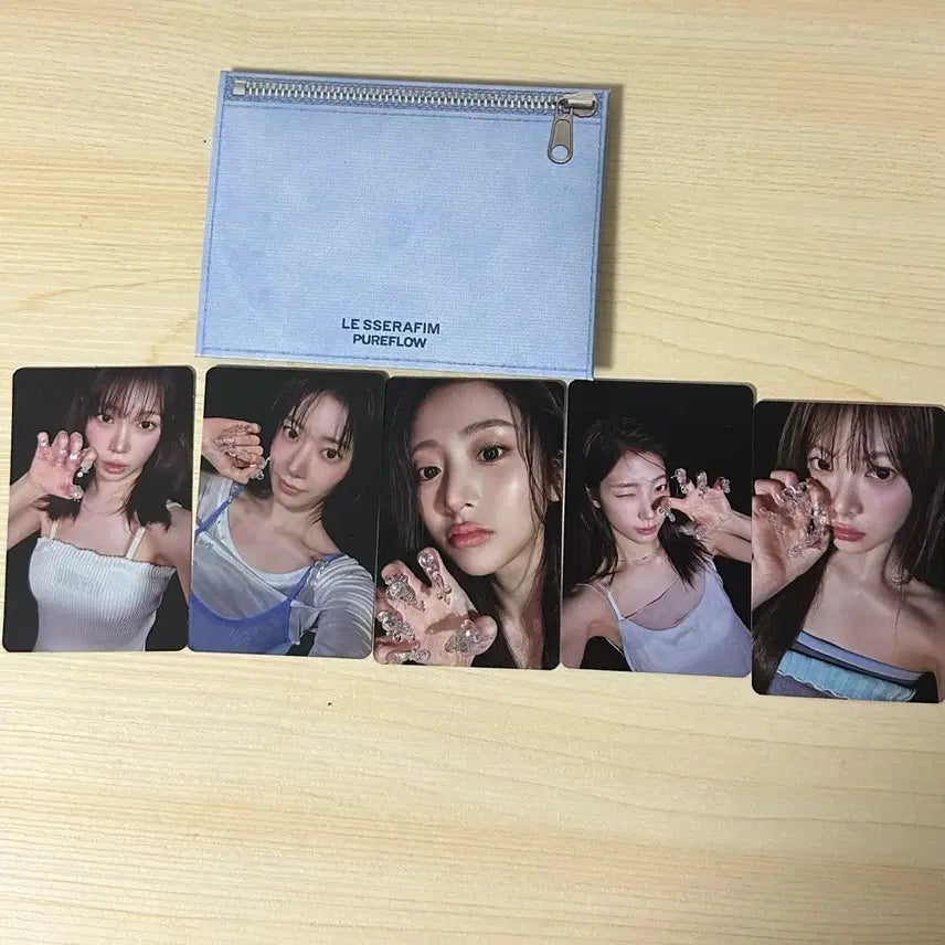 [BUNJANG] LE SSERAFIM FEARLESS Pure Drop Photocard Bundle Set / 르세라핌 퓨어플로우 포토카드 세트