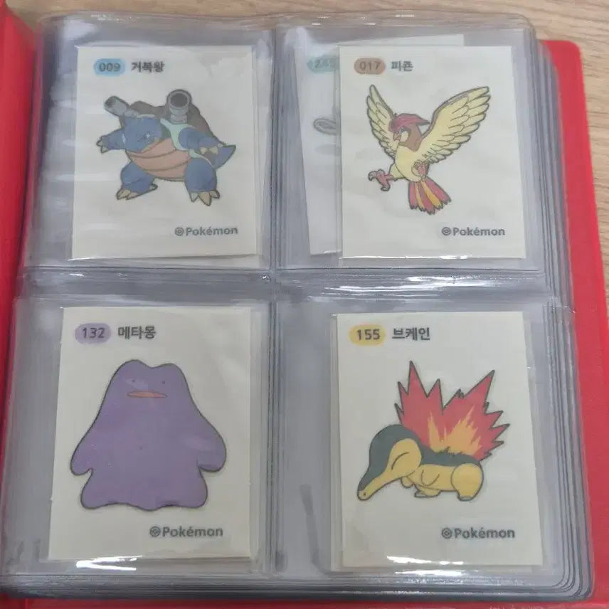 [BUNJANG] Pokemon and Various Stickers Set with Binder and Sleeves / 띠부띠부실 세트