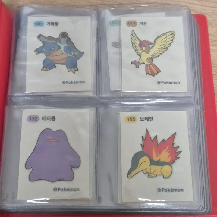 [BUNJANG] Pokemon and Various Stickers Set with Binder and Sleeves / 띠부띠부실 세트