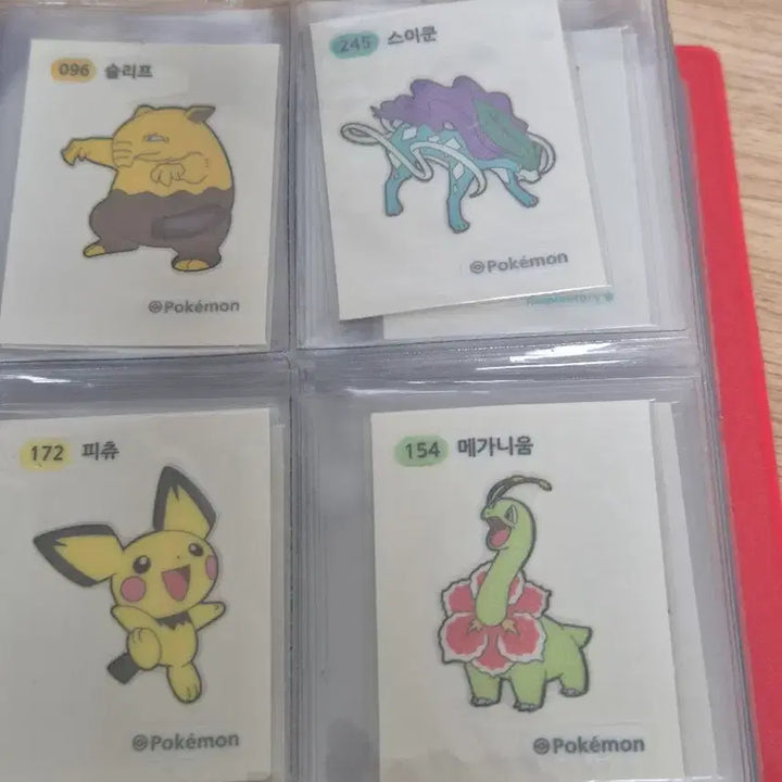 [BUNJANG] Pokemon and Various Stickers Set with Binder and Sleeves / 띠부띠부실 세트