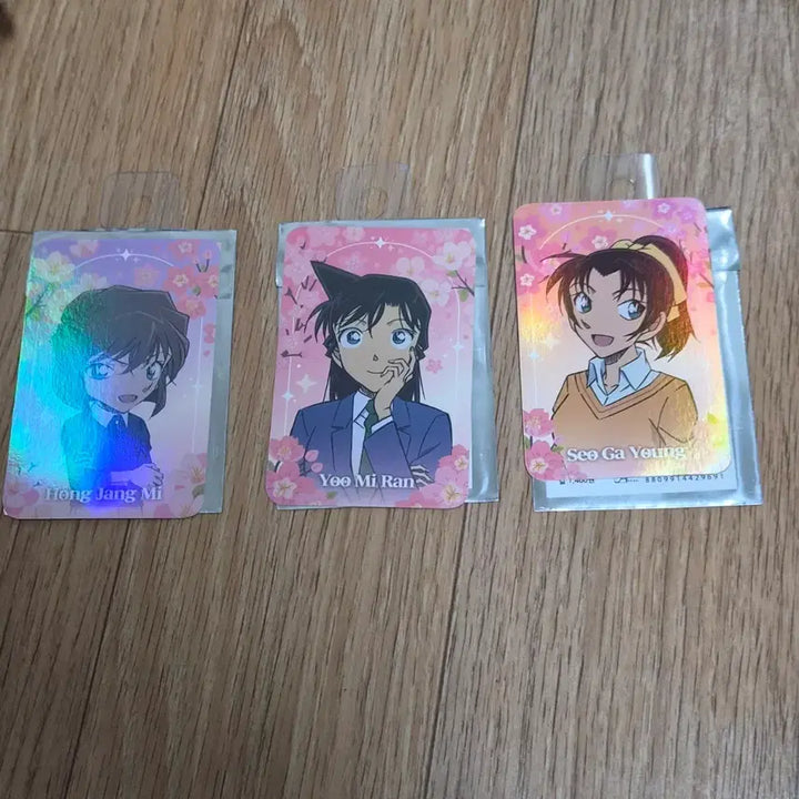 [BUNJANG] Detective Conan Character Card Bundle Set (Ran Mouri, Sonoko Suzuki, Kazuha Toyama) / 명탐정 코난 홍장미 유미란 서가영 캐릭터 카드 일괄
