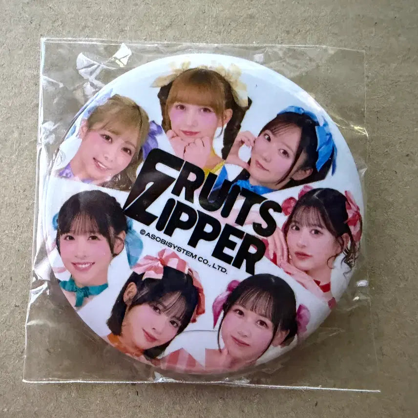 [BUNJANG] Fruits Zipper Full Member Can Badge / 후르츠 지퍼 멤버전원 캔뱃지