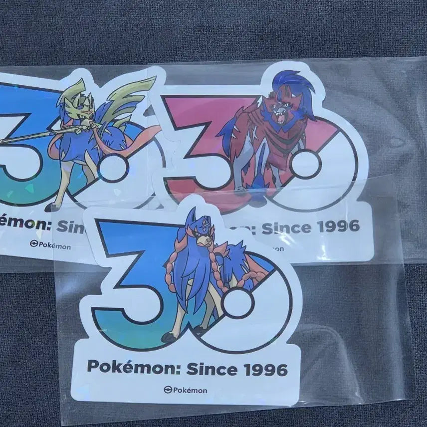 [BUNJANG] Pokemon 30th Anniversary Logo Sticker Set / 포켓몬 30주년 로고 스티커