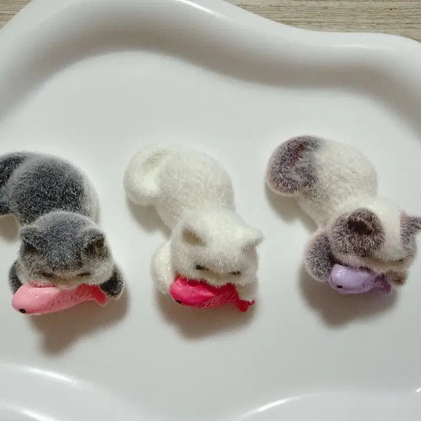 [BUNJANG] Cat Figurine Set (3 Types) / 고양이 피규어 3종 세트