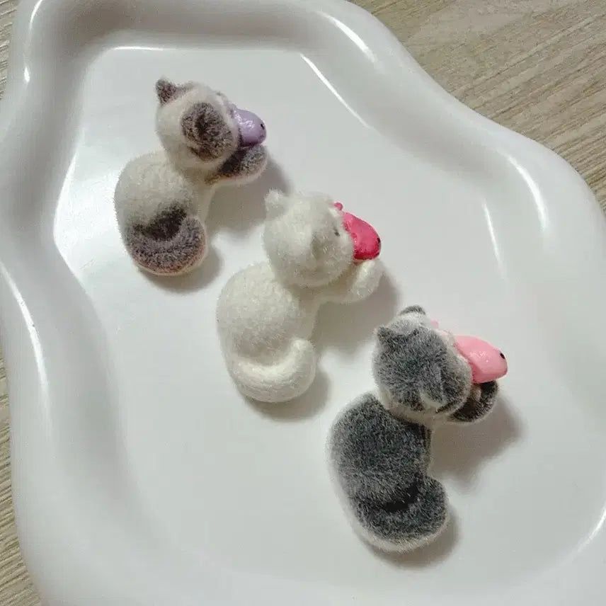 [BUNJANG] Cat Figurine Set (3 Types) / 고양이 피규어 3종 세트