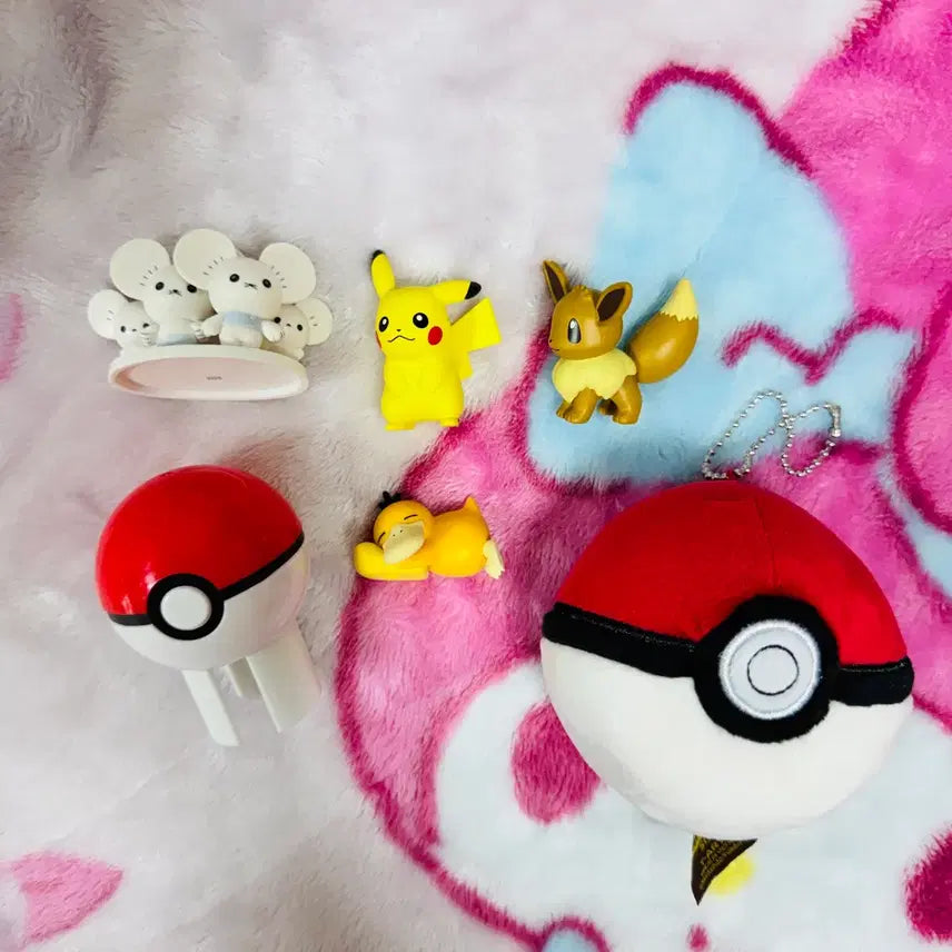 [BUNJANG] Pokemon Moncolle Figures Set - Sandshrew, Pikachu, Eevee, Poke Ball / 포켓몬 몬코레 피규어 두리쥐,피카츄,이브이, 포켓볼