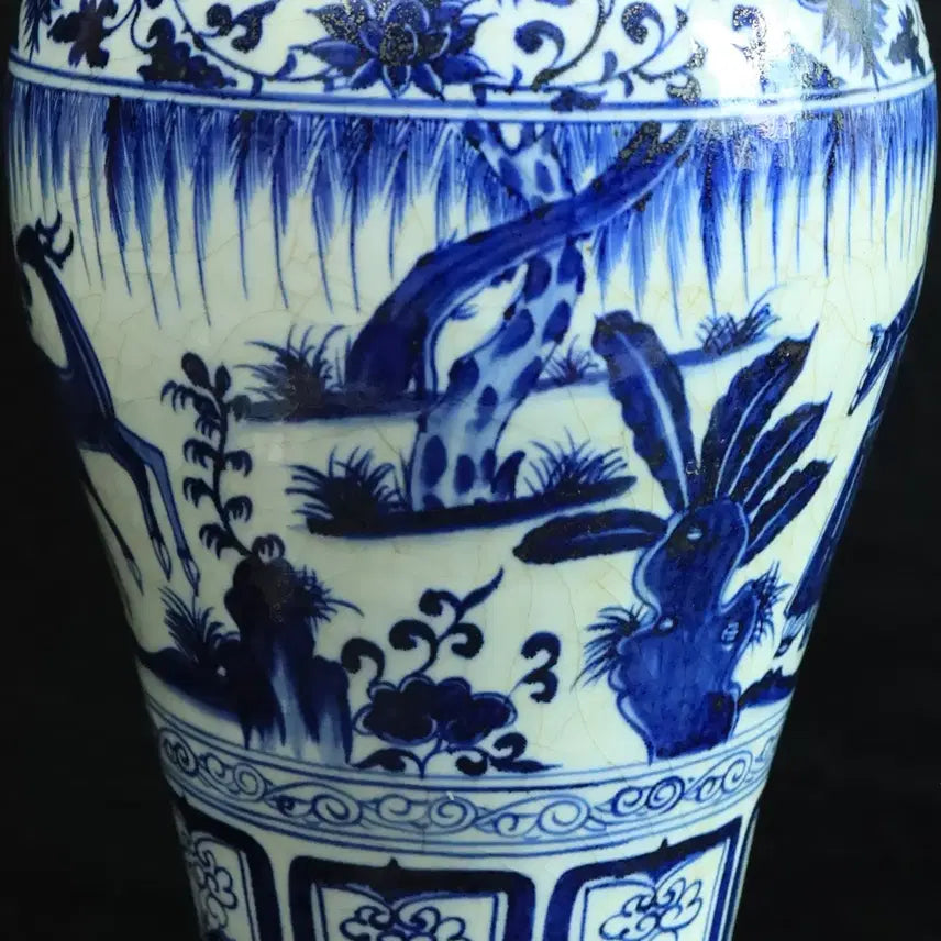 [BUNJANG] Blue and White Porcelain Figure Vase / 중국 도자기 청화 인물도 매병 골동품 고미술품  수집품