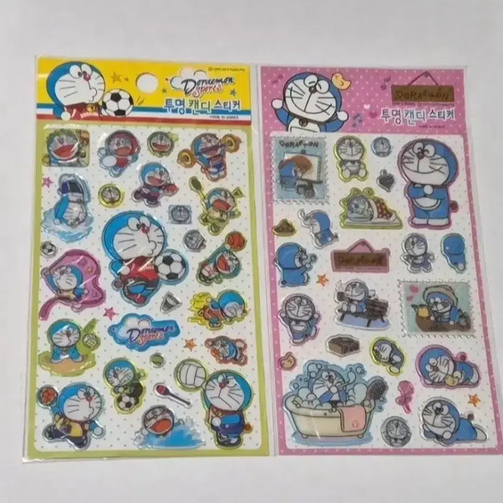 [BUNJANG] Classic Doraemon Transparent Sticker / 고전 도라에몽 투명 스티커
