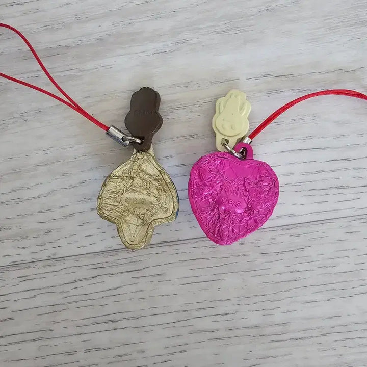 [BUNJANG] Nameko Chocolate Keychain Set (Heart, Sphinx, Pharaoh) / 나메코 초콜릿 키링 2개 세트 하트 스핑크스 파라오 세트판매