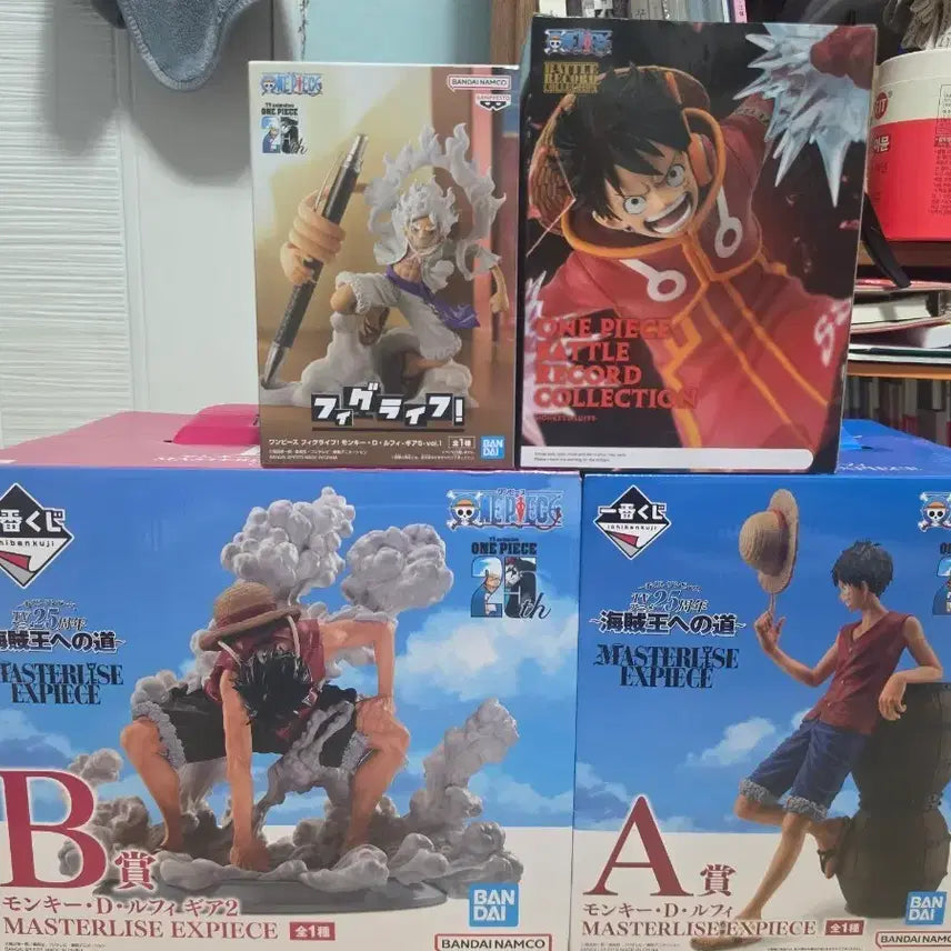 [BUNJANG] One Piece Ichiban Kuji 25th Anniversary Luffy Figure Bundle Set (Sealed) / 원피스 제일복권 25주년 루피 피규어(미개봉) 일괄판매