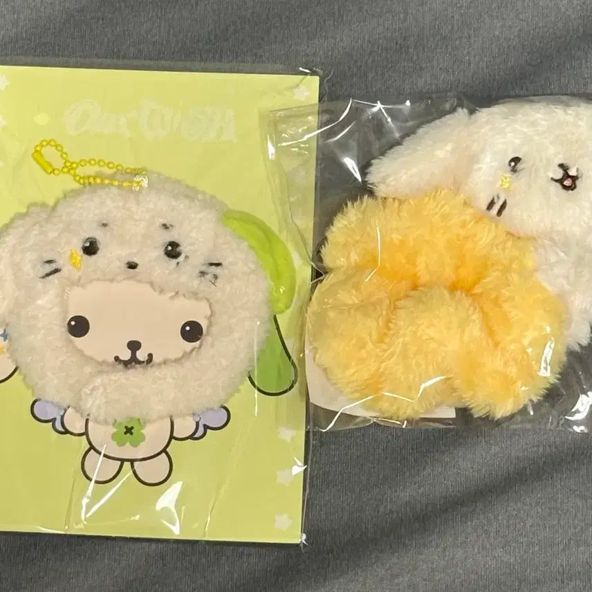 [BUNJANG] NCT WISH Riny Riny Scrunchie + Hat Keyring Bundle Set (Unsealed) / 일괄 룐룐 스크런치+모자키링 엔시티위시 위시돌 룐룐 미개봉새상품