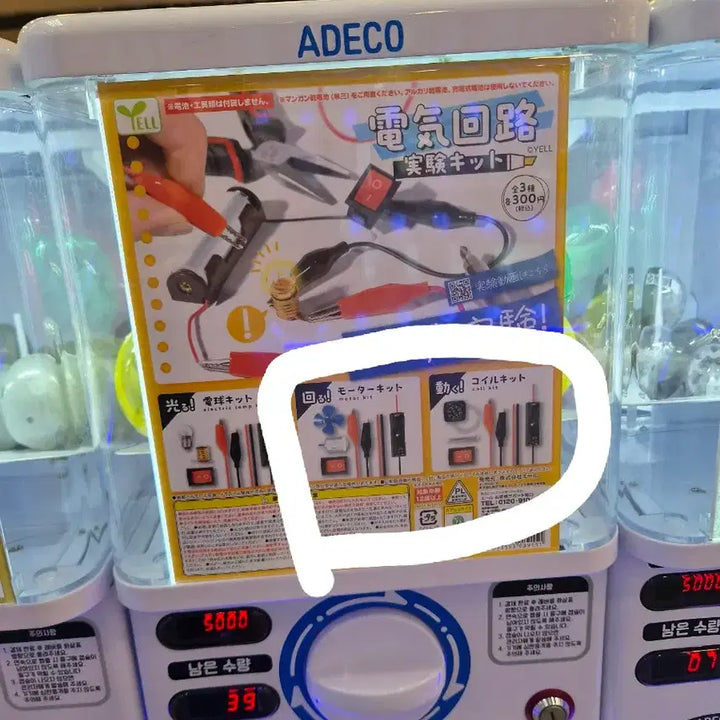 [BUNJANG] Bundle Electric Circuit Experiment Kit Fan Compass Science Toy / 일괄 전기 회로 실험 키트 가챠 선풍기 나침반 과학 장난감