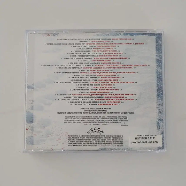 [BUNJANG] The Hateful Eight Original Soundtrack Ennio Morricone CD / 영화 헤이트풀8 ost / 엔니오 모리꼬네 CD