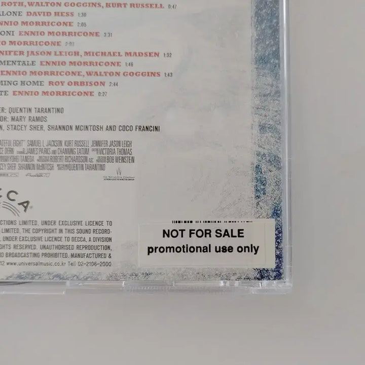 [BUNJANG] The Hateful Eight Original Soundtrack Ennio Morricone CD / 영화 헤이트풀8 ost / 엔니오 모리꼬네 CD