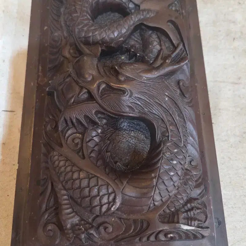 [BUNJANG] Antique Dragon Inkstone / 옛날 단계 용벼루