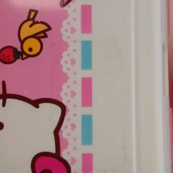 [BUNJANG] Vintage Hello Kitty Lunch Box Bundle Set / 고전 키티 도시락통 테이프자국 있음 일괄가격