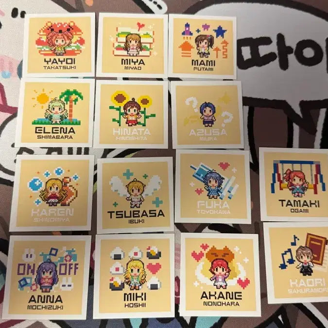 [BUNJANG] Idolmaster Million Live! Theater Days Pixel Art Special Benefit (Angel Idols Focus) / 아이돌마스터 밀리시타 픽셀 아트 특전(엔젤 아이돌 위주)