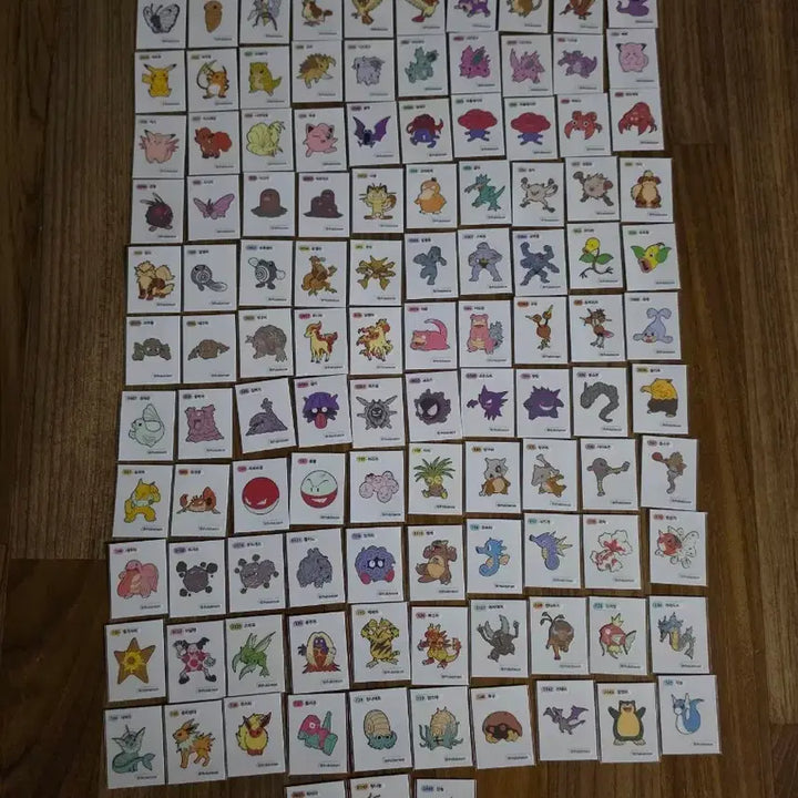 [BUNJANG] Pokemon Stickers Gen 1 &amp; 2 Bundle Set (217 pcs) / 포켓몬 띠부씰 1세대 123장 2세대 94장 총 217장 일괄판매합니다