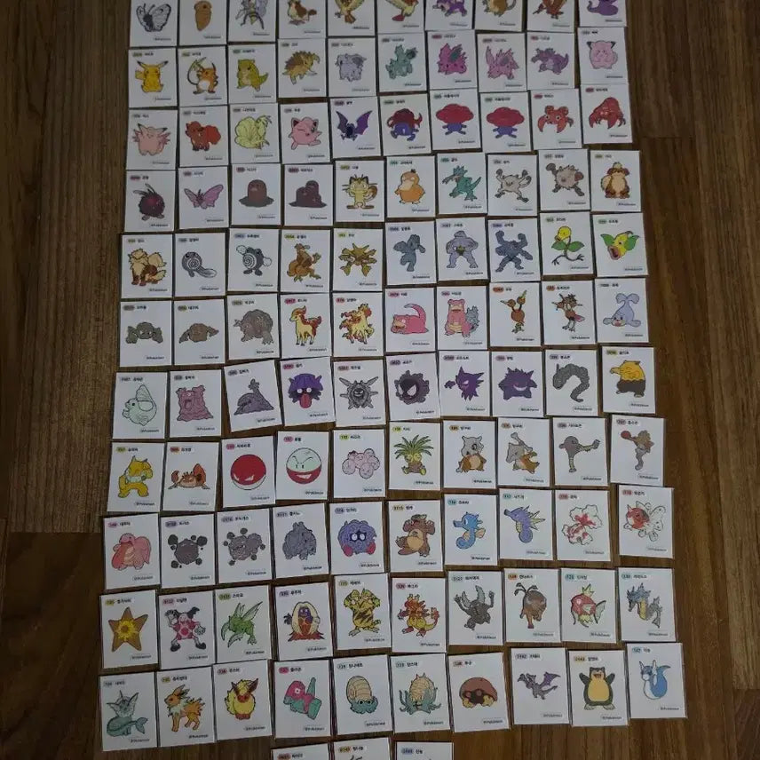 [BUNJANG] Pokemon Stickers Gen 1 &amp; 2 Bundle Set (217 pcs) / 포켓몬 띠부씰 1세대 123장 2세대 94장 총 217장 일괄판매합니다