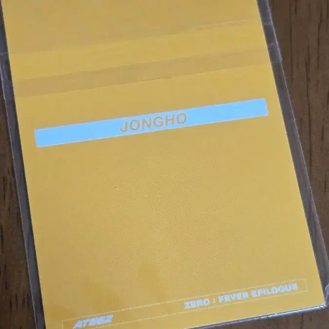 [BUNJANG] ATEEZ Jongho ZERO : FEVER EPILOGUE Photocard / 에이티즈 종호 제로 피버 에필로그 포카