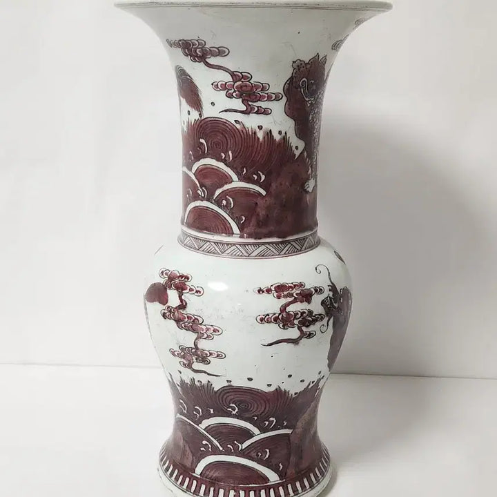 [BUNJANG] Chinese Ceramic Vase - "Yuri Hong" Pattern / 유리홍 화구 높이36.2cm폭18.8cm  중국도자기