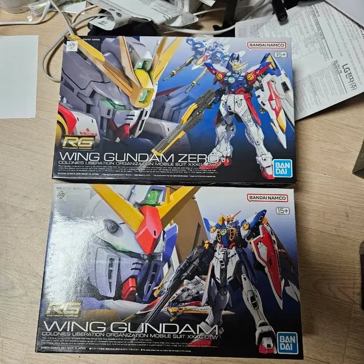 [BUNJANG] RG Wing Gundam Zero &amp; Wing Gundam Bundle Set / RG 윙 건담 제로, 윙 건담 일괄판매 택포
