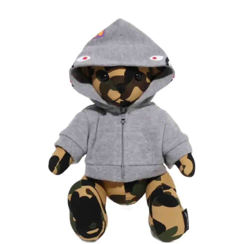 [BUNJANG] BAPE First Camo Bear Plush Doll 35cm Yellow / 베이프 퍼스트 카모 베어 플러시 돌 35cm 옐로우
