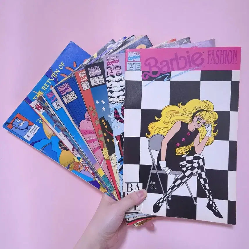 [BUNJANG] Vintage Barbie Comics Collection (10 issues) + Beethoven &amp; Aladdin Comics / 빈티지 잡지 - 바비 코믹스 8권 + 베토벤, 알라딘 잡지
