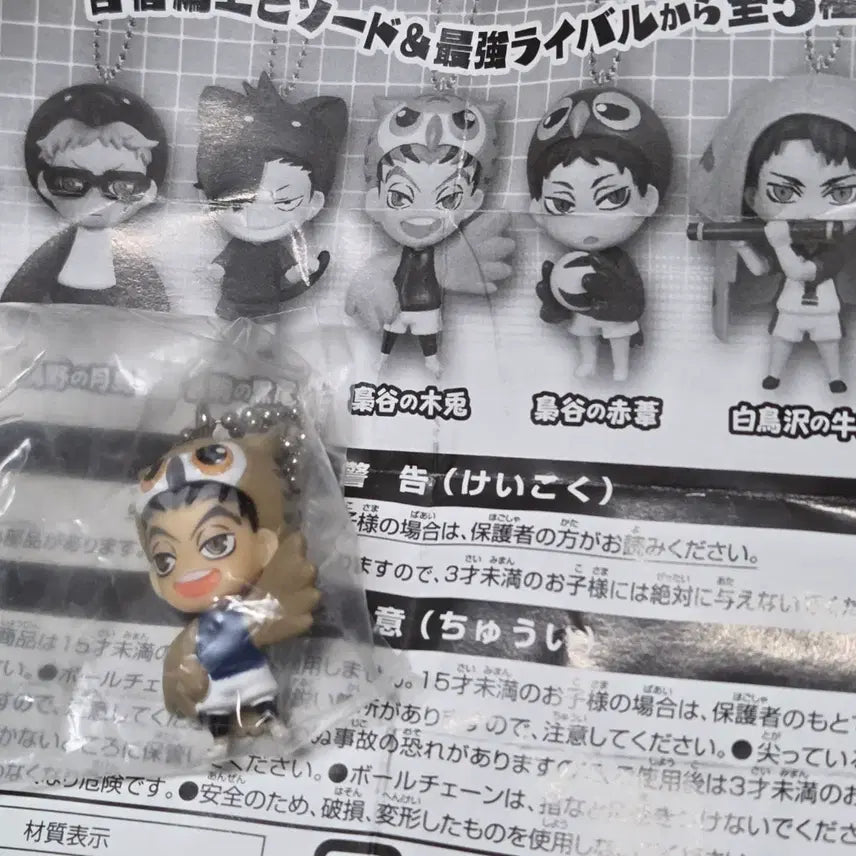 [BUNJANG] Haikyuu!! Gacha Keyring - Bokuto Owl Ver. / (새제품)하이큐 갓챠 키링 - 보쿠보 부엉이