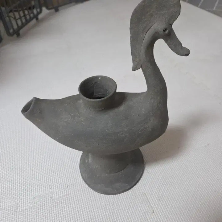 [BUNJANG] Replica Duck-Shaped Earthenware Oil Lamp / 오리 모양 토기 등잔 재현품 판매합니다