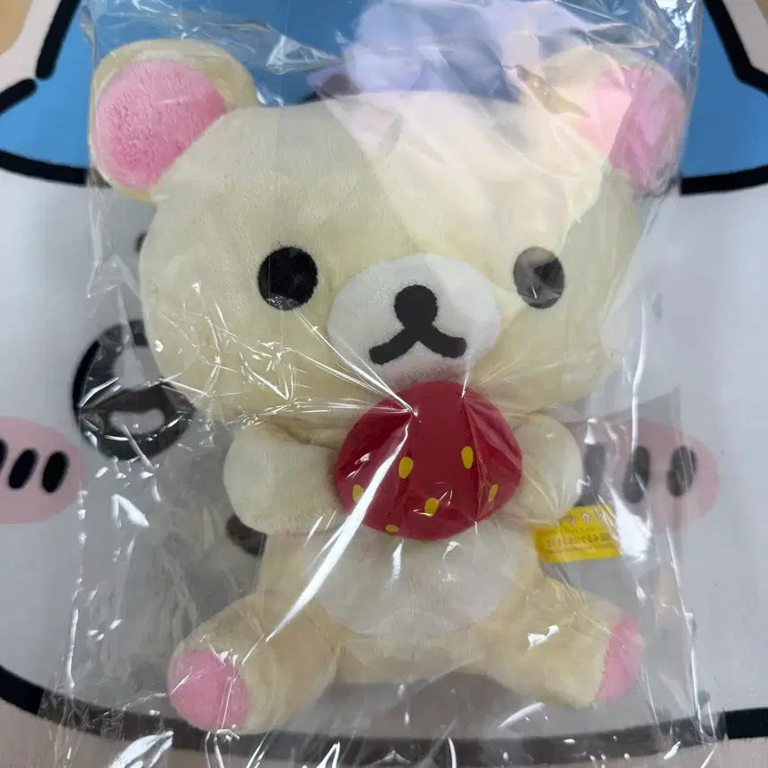 [BUNJANG] Rilakkuma Strawberry Plush / 고전 코리락쿠마 딸기 인형
