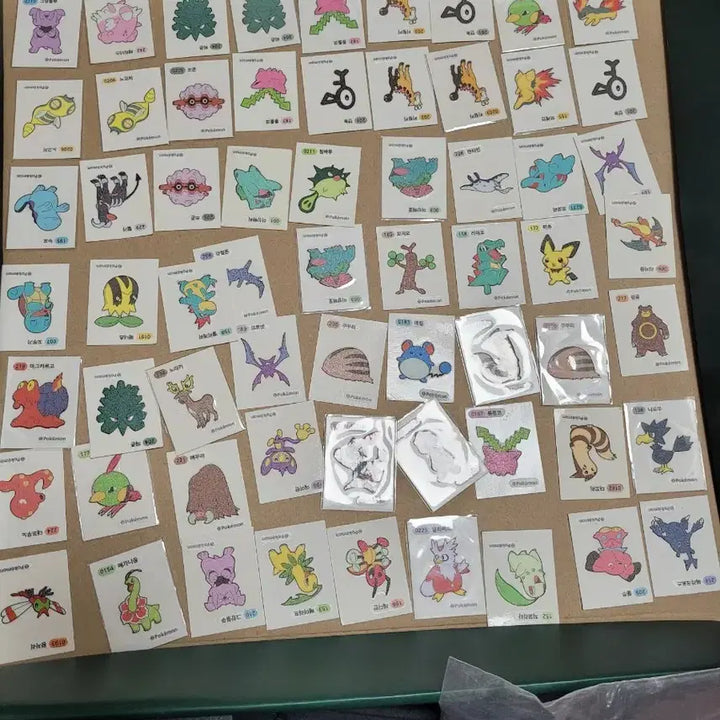 [BUNJANG] Pokemon 2nd Gen 55 Types Sticke / 포켓몬 2세대 55종 띠부 판매 교환