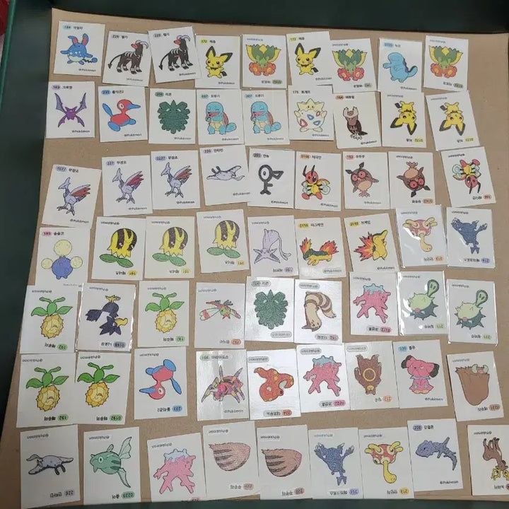 [BUNJANG] Pokemon 2nd Gen 55 Types Sticke / 포켓몬 2세대 55종 띠부 판매 교환