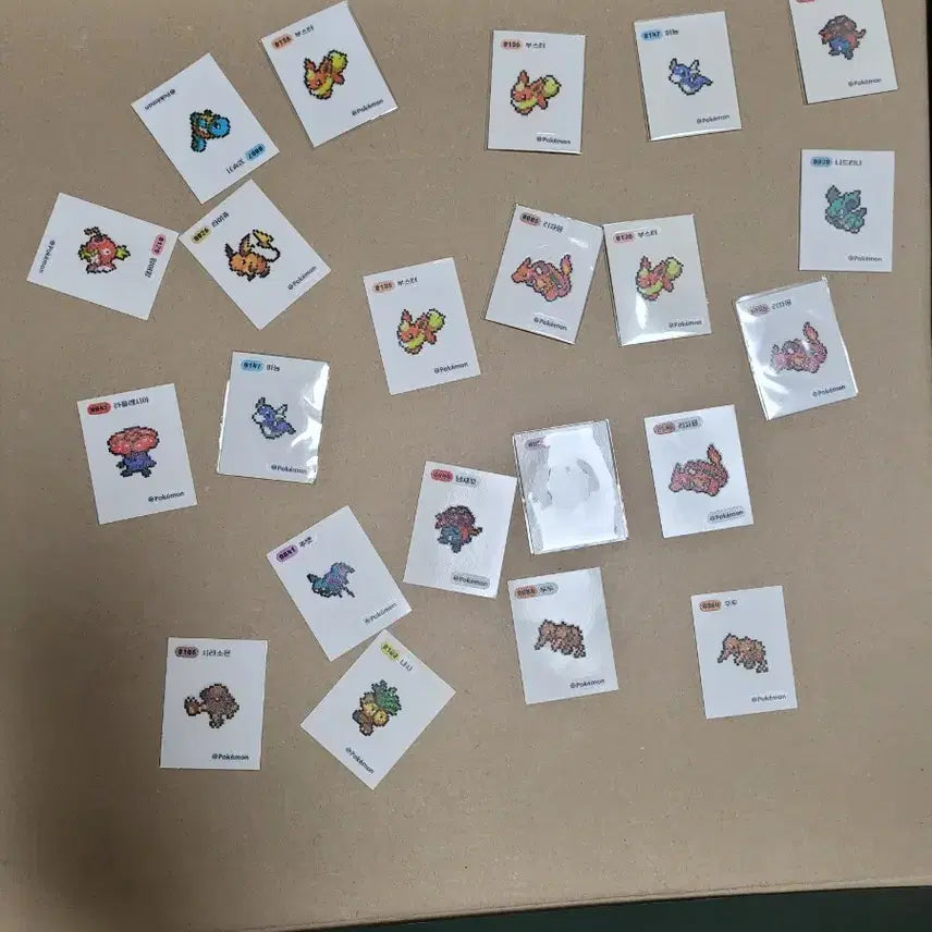 [BUNJANG] Pokemon Pixel Ddebu Sticker Bundle / 포켓몬 픽셀띠부 판매 교환