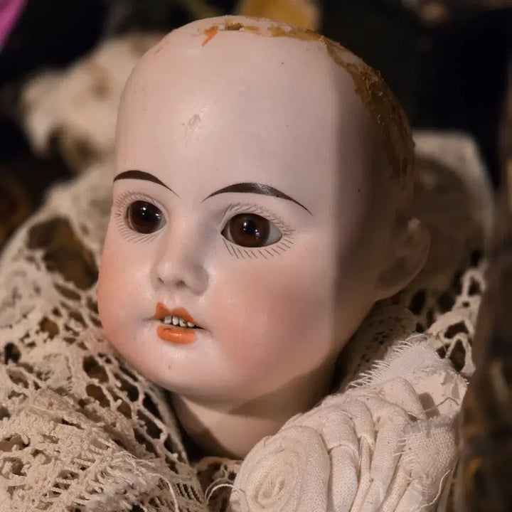 [BUNJANG] Antique Bisque Doll Head (200 Years Old) / 초희귀 앤틱 비스크돌