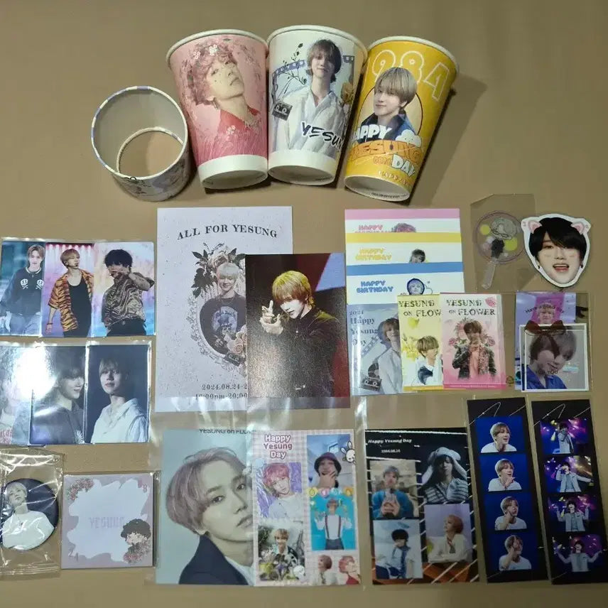 [BUNJANG] Super Junior Yesung Birthday Cafe Goods Bundle Set / 슈퍼주니어 예성 생일 카페 굿즈 일괄