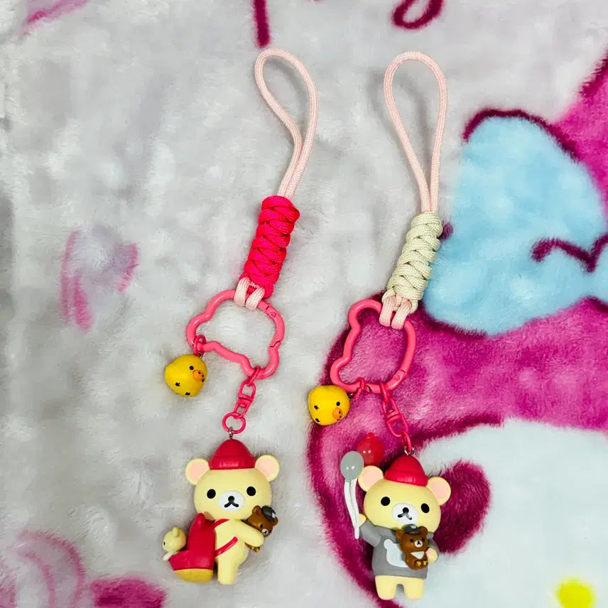 [BUNJANG] Rilakkuma Keychain Set (2 Pieces) / 리락쿠마 키링 2개 세트
