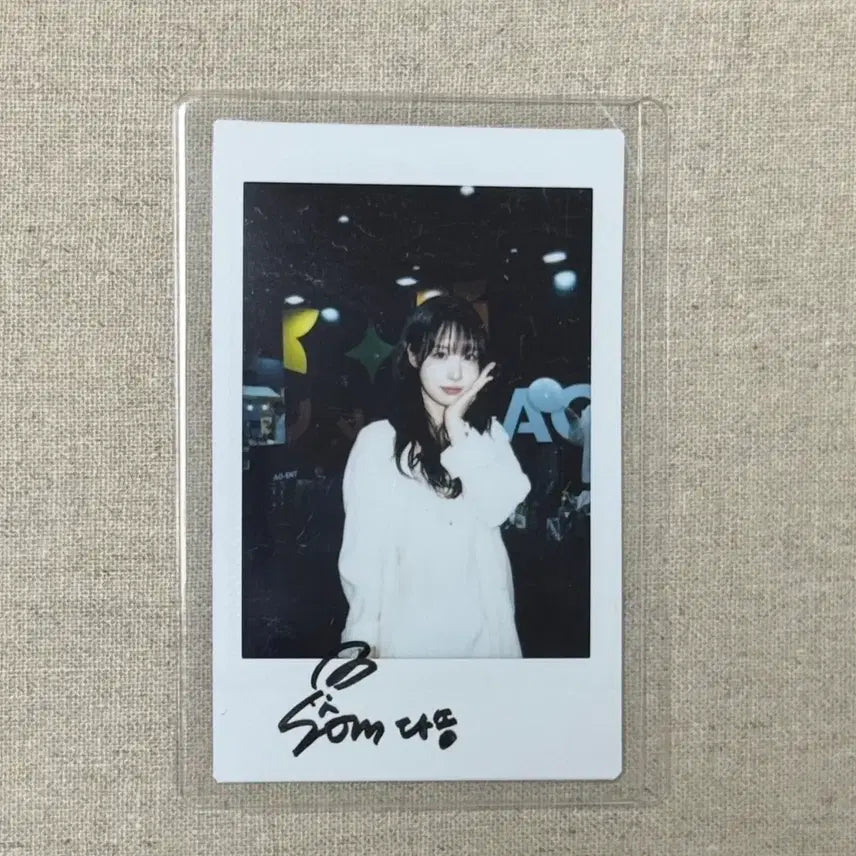 [BUNJANG] Kim Dasom Signed Polaroids / 김다솜 친필싸인 폴라 260829 싸폴