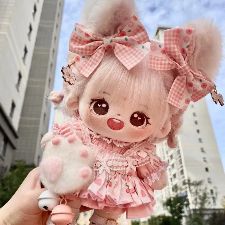 [BUNJANG] 20cm Doll Clothes Cat Dress Set / [20cm 인형옷] 야옹이원피스