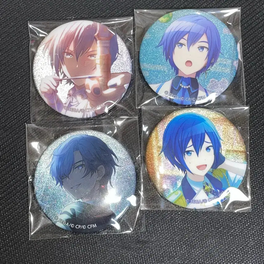 [BUNJANG] Project Sekai Kaito Vocaloid 4-Type Can Badge Bundle Set / (일괄) 프세카 보컬로이드 카이토 캔뱃지 4종