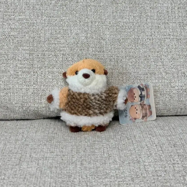 [BUNJANG] Rakkosan Plushie Keychain Doll Bag Charm / 정품 랏코상 뽀글이 키링 인형 가방고리