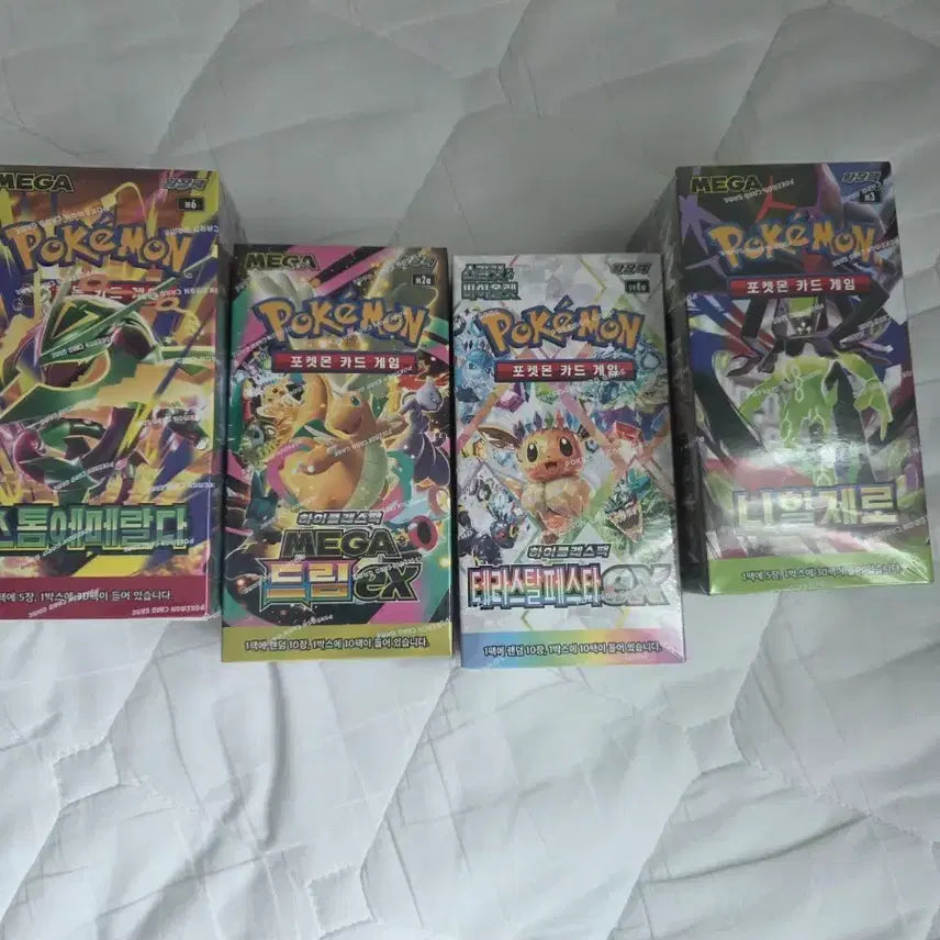 [BUNJANG] Pokemon Card Game Set of 4 / 포켓몬 카드 게임 4종 세트
