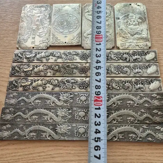 [BUNJANG] Vintage Brass Paperweights Set (10 pcs) / 놋 (백동)문진 10개