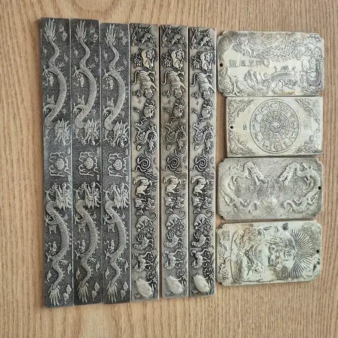 [BUNJANG] Vintage Brass Paperweights Set (10 pcs) / 놋 (백동)문진 10개